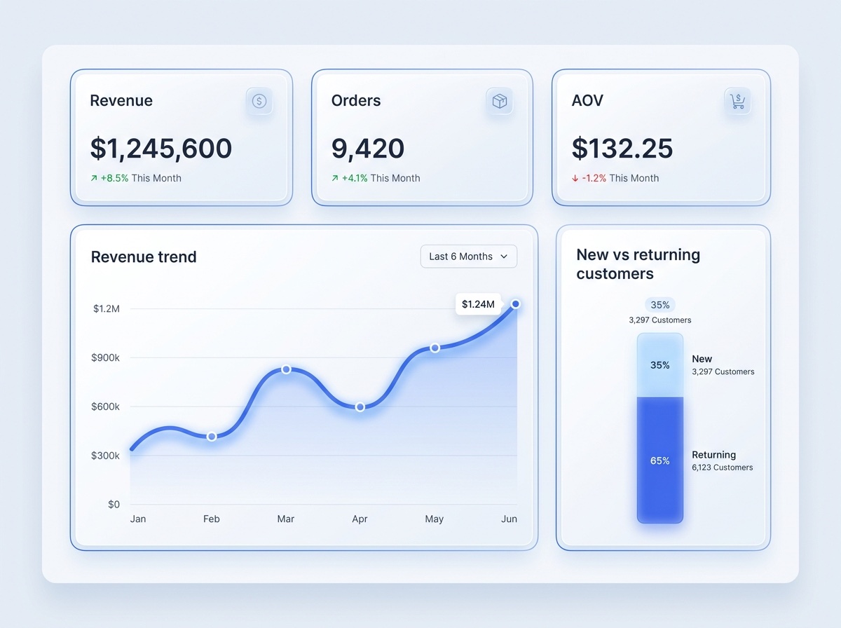 Business intelligence module visual
