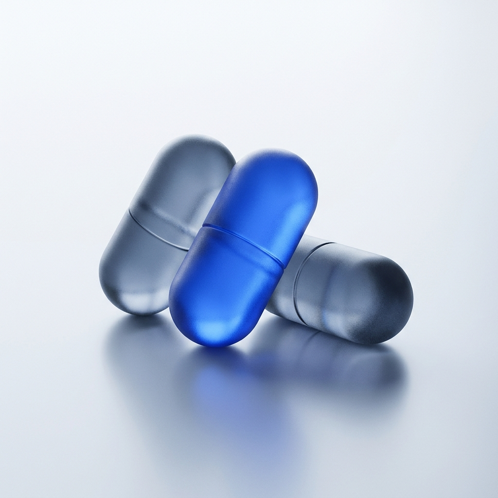 Three glass capsules - a cazyweb pod
